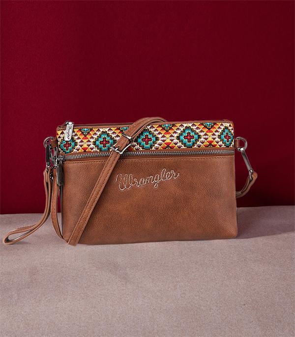 MONTANAWEST BAGS :: CROSSBODY BAGS :: Wholesale Wrangler Aztec Crossbody Bag