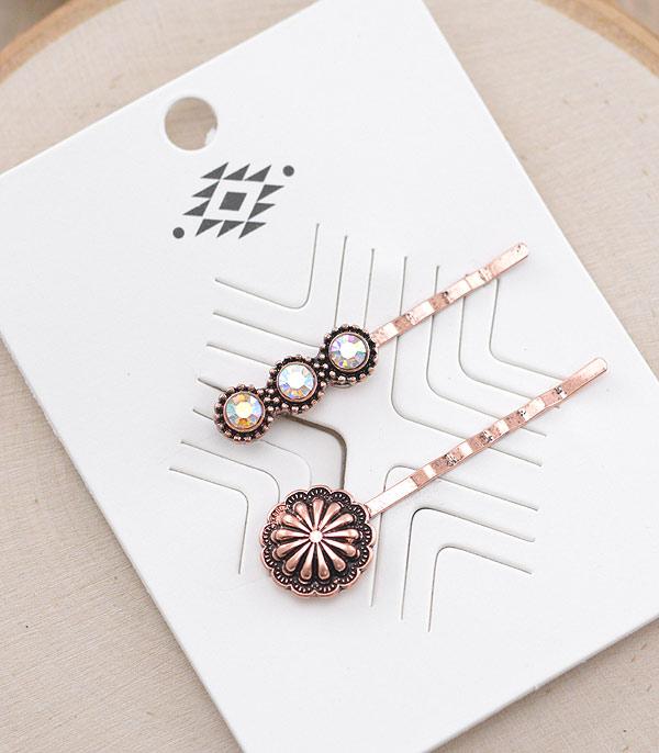 HATS I HAIR ACC :: HAIR ACCESSORIES :: Wholesale Western Hair Bobby Pin Set