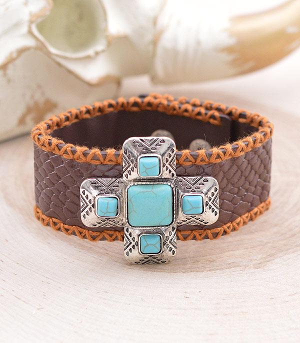 BRACELETS :: LINK :: Wholesale Western Cross Concho Bracelet