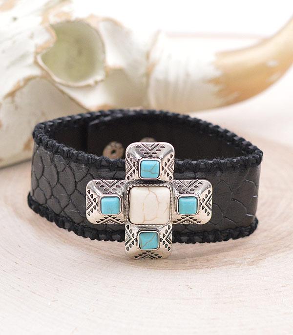 BRACELETS :: LINK :: Wholesale Western Cross Concho Bracelet