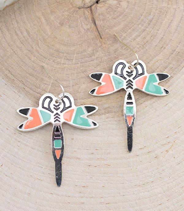 EARRINGS :: WESTERN HOOK EARRINGS :: Wholesale Aztec Butterfly Earrings