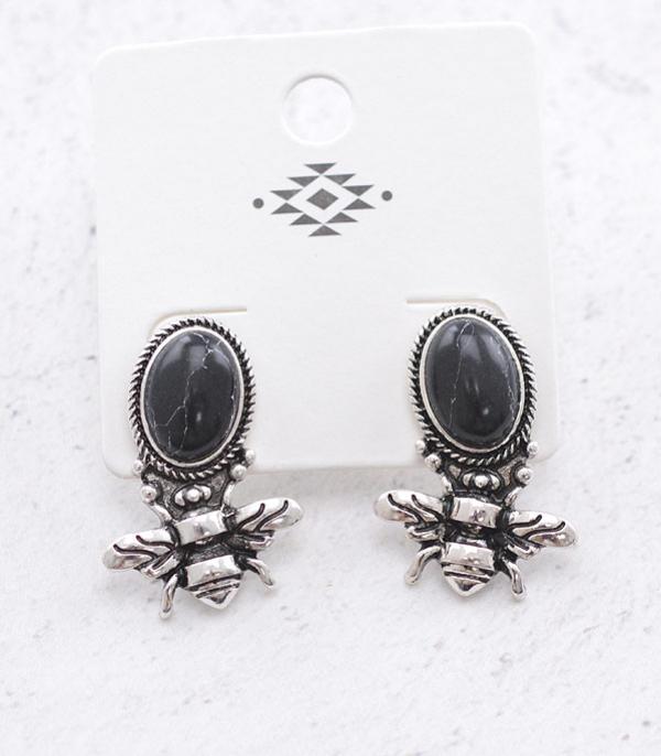 EARRINGS :: WESTERN POST EARRINGS :: Wholesale Western Bee Stud Earrings