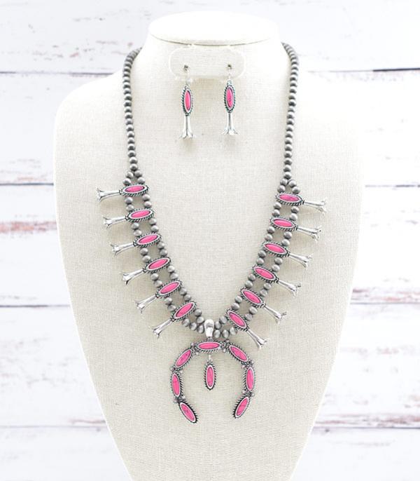 NECKLACES :: WESTERN SQUASH BLOSSOM NECKLACES :: Wholesale Squash Blossom Necklace Set