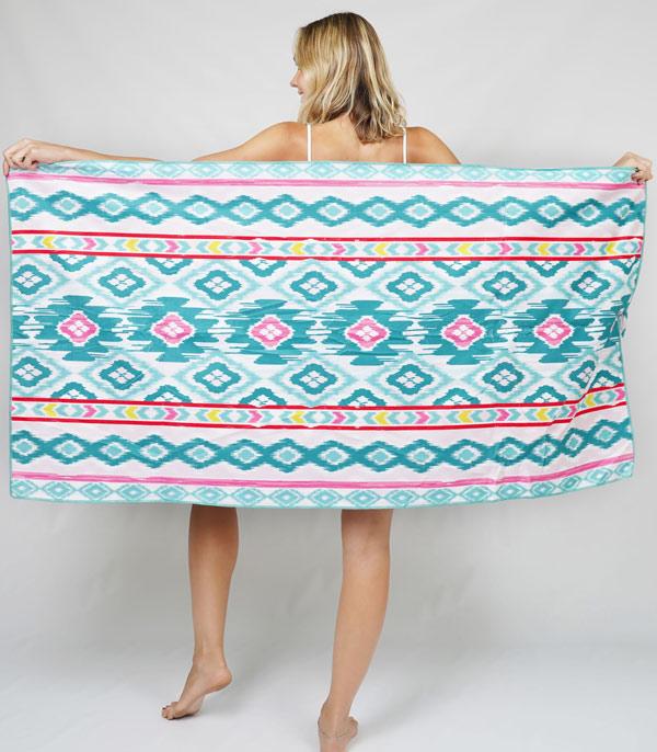 <font color=BLUE>WATCH BAND/ GIFT ITEMS</font> :: GIFT ITEMS :: Wholesale Western Aztec Print Beach Towel