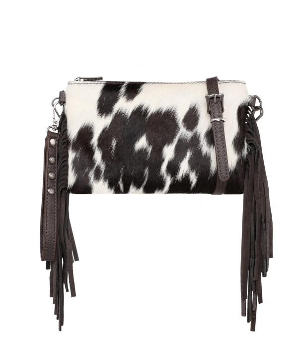 New Arrival :: Wholesale Western Cowhide Fringe Crossbody Bag