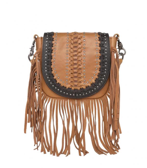 New Arrival :: Wholesale Western Leather Fringe Crossbody Bag