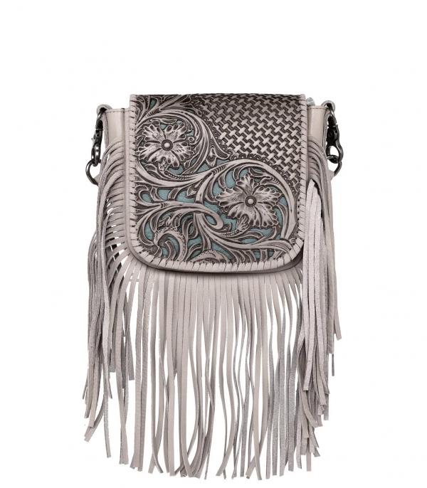 New Arrival :: Wholesale Western Leather Fringed Crossbody Bag