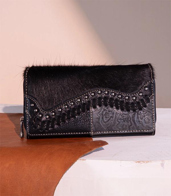 MONTANAWEST BAGS :: WALLETS I SMALL ACCESSORIES :: Wholesale Trinity Ranch Cowhide Wallet