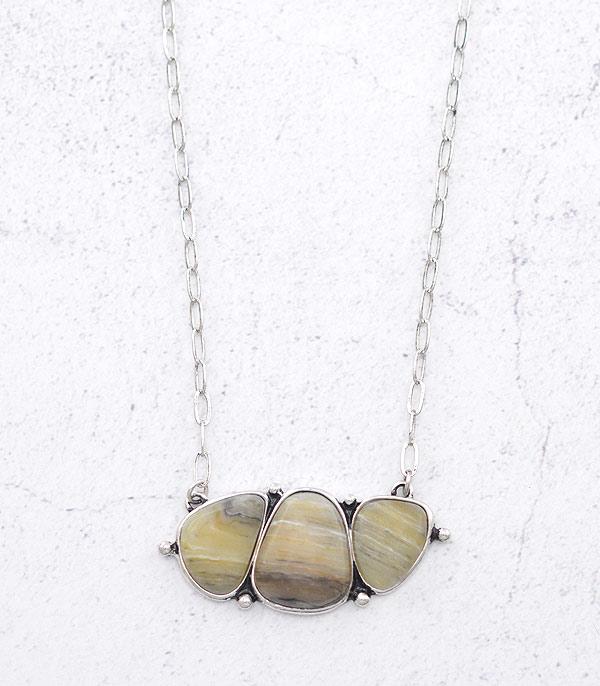 NECKLACES :: CHAIN WITH PENDANT :: Wholesale Western Semi Stone Necklace