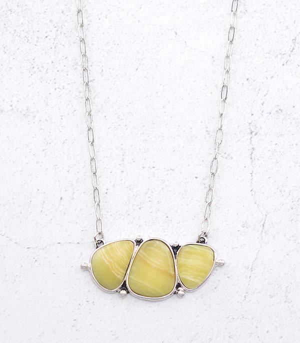 NECKLACES :: CHAIN WITH PENDANT :: Wholesale Western Semi Stone Necklace