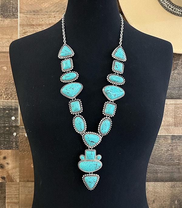 <font color=Turquoise>TURQUOISE JEWELRY</font> :: Wholesale Western Turquoise Statement Necklace
