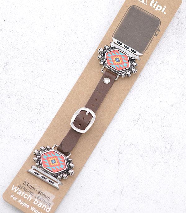<font color=BLUE>WATCH BAND/ GIFT ITEMS</font> :: SMART WATCH BAND :: Wholesale Tipi Western Aztec Watch Band