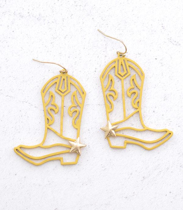 EARRINGS :: WESTERN HOOK EARRINGS :: Wholesale Cowboy Boots Earrings