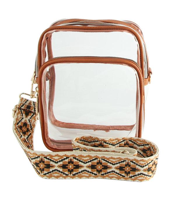 New Arrival :: Wholesale Guitar Strap Clear Crossbody Bag