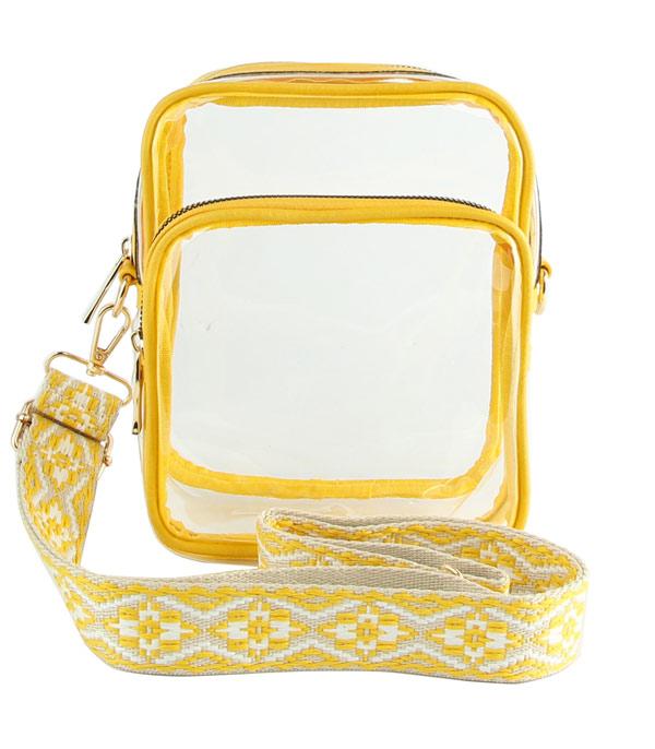 New Arrival :: Wholesale Guitar Strap Clear Crossbody Bag