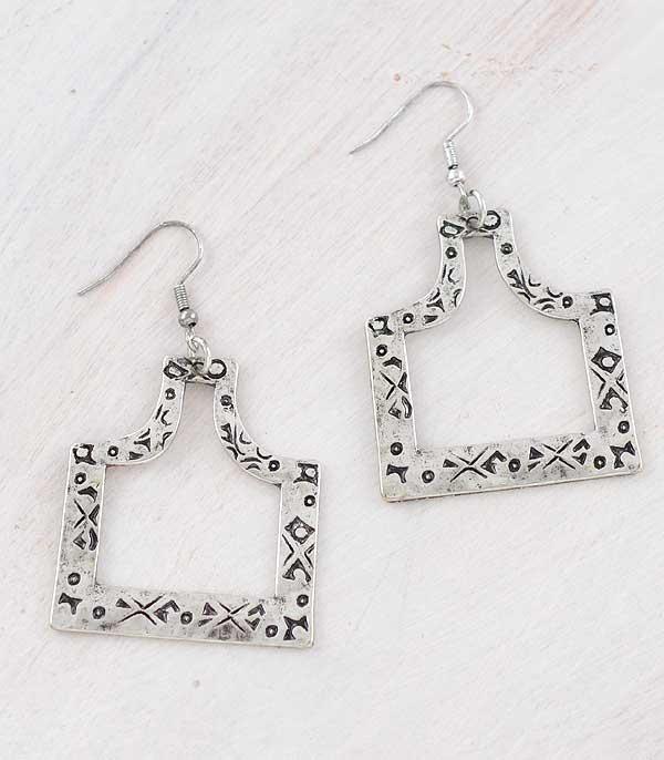 New Arrival :: Wholesale Tipi Cattle Tag Earrings