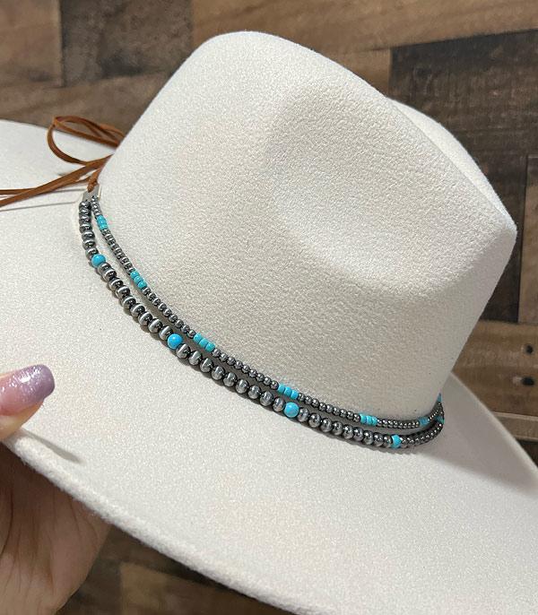 HATS I HAIR ACC :: HAIR ACC I HEADBAND :: Wholesale Western Navajo Pearl Bead Hat Band