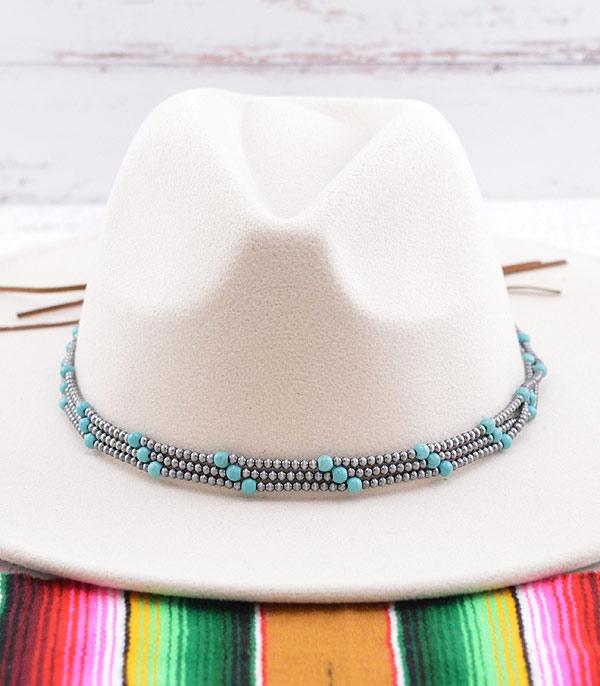 HATS I HAIR ACC :: HAT ACCESSORIES :: Wholesale Western Navajo Pearl Bead Hat Band