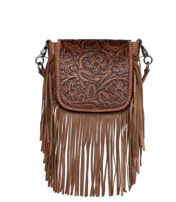 New Arrival :: Wholesale Montana West Leather Fringe Crossbody