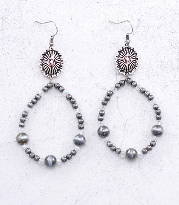 EARRINGS :: WESTERN HOOK EARRINGS :: Wholesale Western Navajo Pearl Bead Earrings