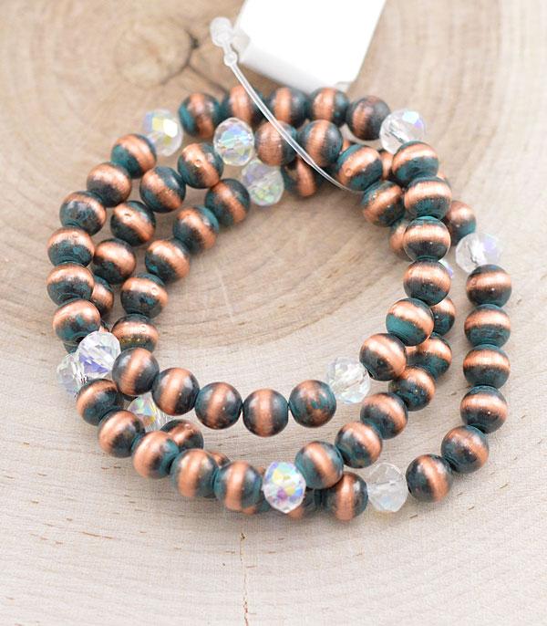 BRACELETS :: STRETCH :: Wholesale Navajo Pearl Bead Bracelet Set