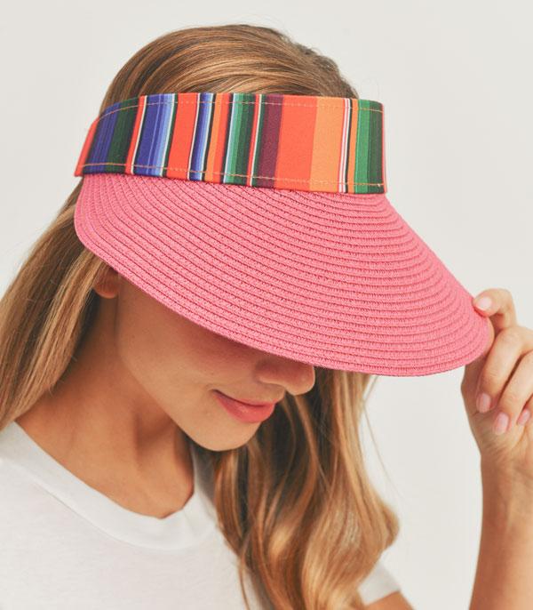 HATS I HAIR ACC :: VISOR I SOLID :: Wholesale Serape Visor