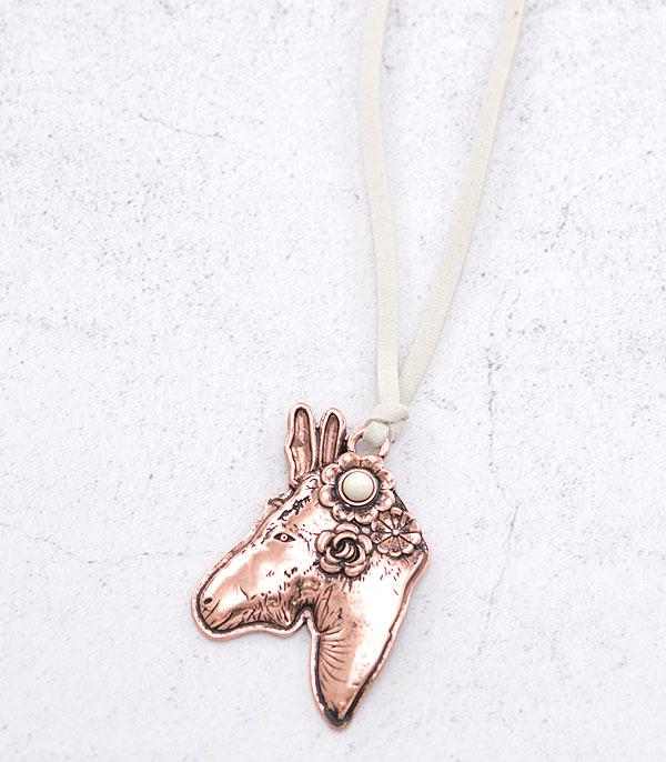 NECKLACES :: WESTERN LONG NECKLACES :: Wholesale Donkey Pendant Necklace