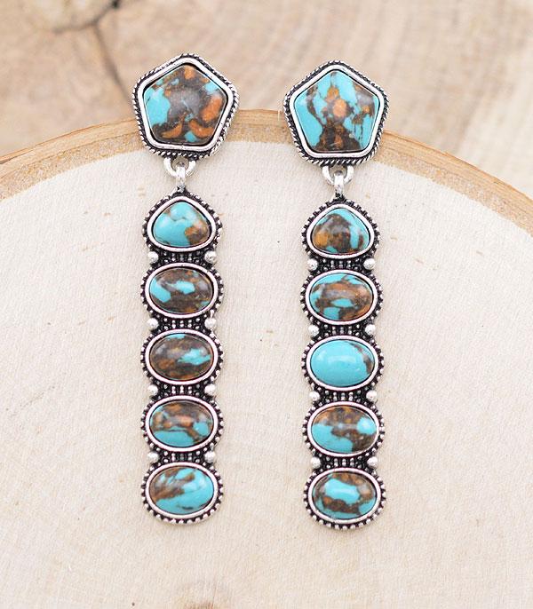 WHAT'S NEW :: Wholesale Western Turquoise Drop Earrings