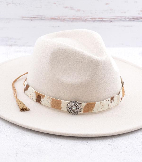 HATS I HAIR ACC :: HAT ACCESSORIES :: Wholesale Western Concho Cowhide Hat Band