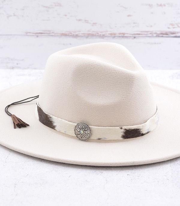 HATS I HAIR ACC :: HAIR ACC I HEADBAND :: Wholesale Western Concho Cowhide Hat Band