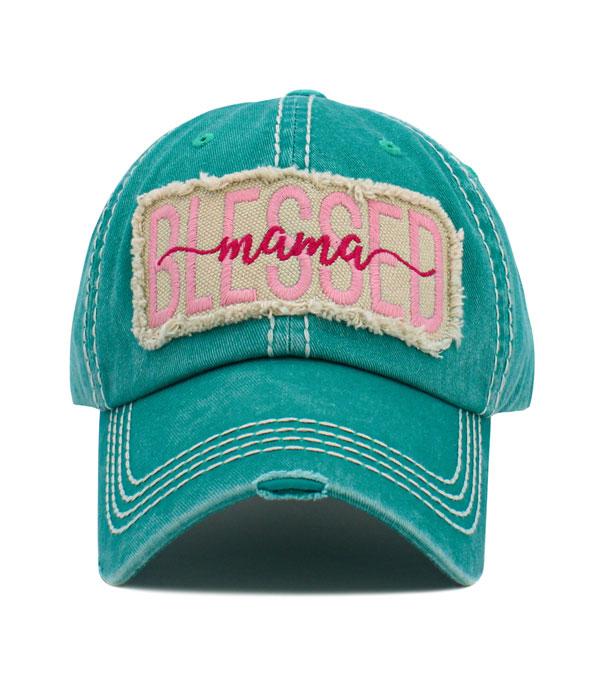 HATS I HAIR ACC :: BALLCAP :: Wholesale Blessed Mama Vintage Ballcap