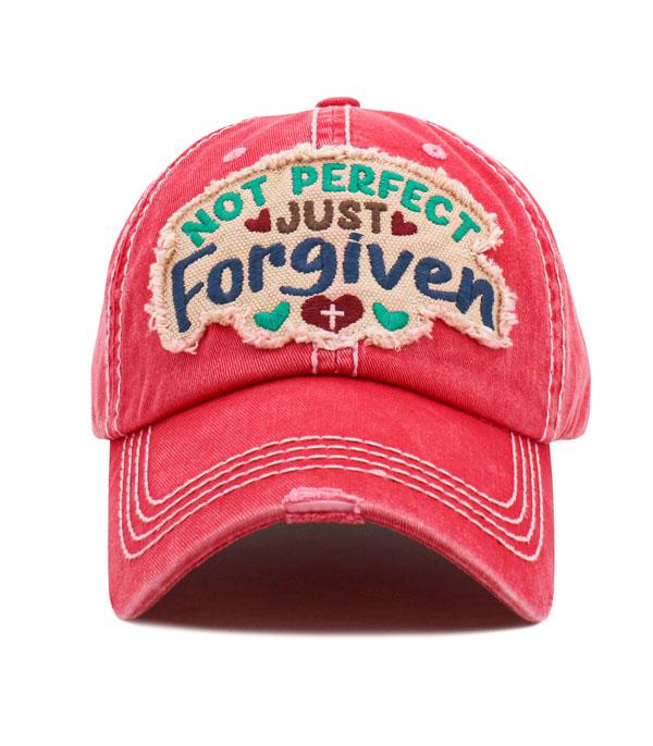 HATS I HAIR ACC :: BALLCAP I VISOR :: Wholesale Not Perfect Just Forgiven Ballcap