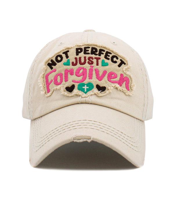 HATS I HAIR ACC :: BALLCAP I VISOR :: Wholesale Not Perfect Just Forgiven Ballcap