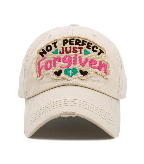 HATS I HAIR ACC :: BALLCAP :: Wholesale Not Perfect Just Forgiven Ballcap