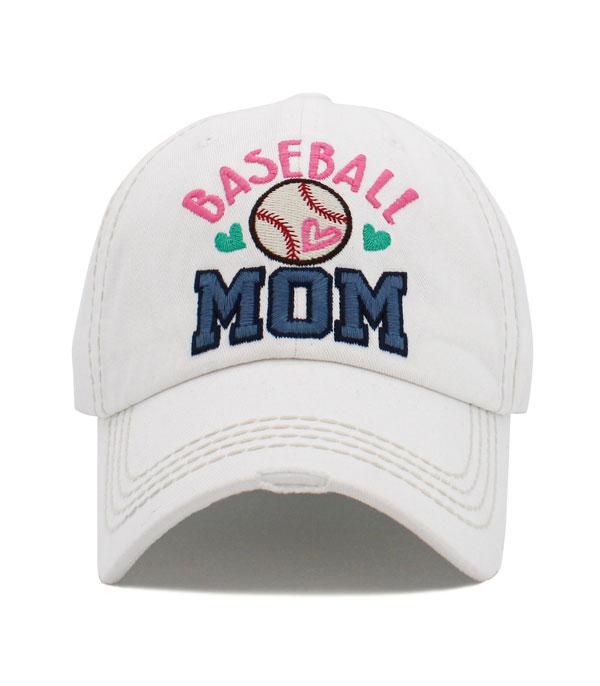 HATS I HAIR ACC :: BALLCAP :: Wholesale Baseball Mom Vintage Ballcap