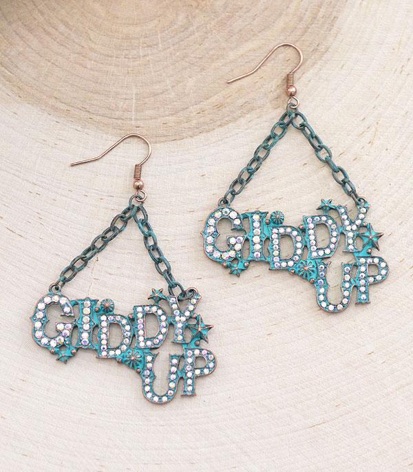 EARRINGS :: TRENDY EARRINGS :: Wholesale Western Giddyup Earrings