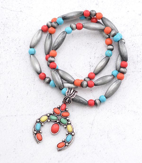 BRACELETS :: STRETCH-BEAD :: Wholesale 3PC Set Navajo Bead Bracelet