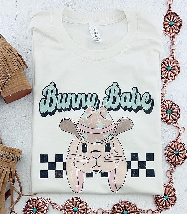 GRAPHIC TEES :: GRAPHIC TEES :: Wholesale Western Easter Bunny Babe Tshirt