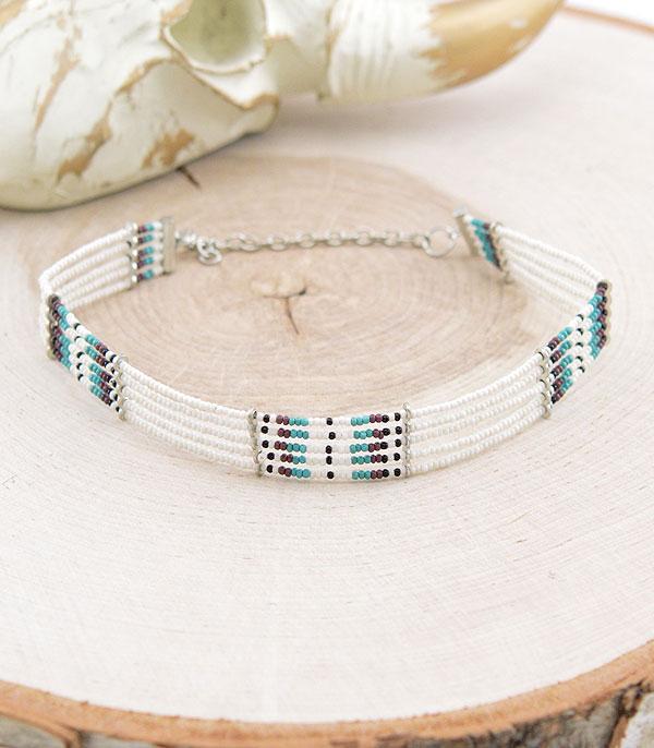 NECKLACES :: CHOKER | INSPIRATION :: Wholesale Western Navajo Bead Choker Necklace