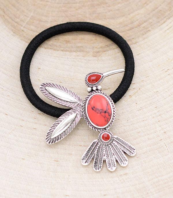 HATS I HAIR ACC :: HAIR ACCESSORIES :: Wholesale Western Bird Ponytail Hair Tie
