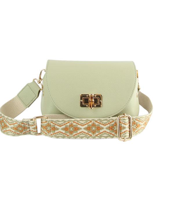 HANDBAGS :: CROSSBODY BAGS :: Wholesale Guitar Strap Crossbody Bag