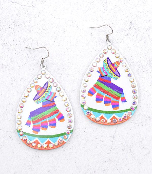 EARRINGS :: WESTERN HOOK EARRINGS :: Wholesale Pinata Teardrop Earrings