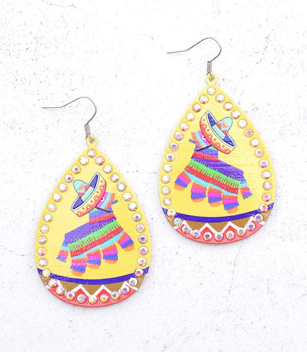 EARRINGS :: WESTERN HOOK EARRINGS :: Wholesale Pinata Teardrop Earrings