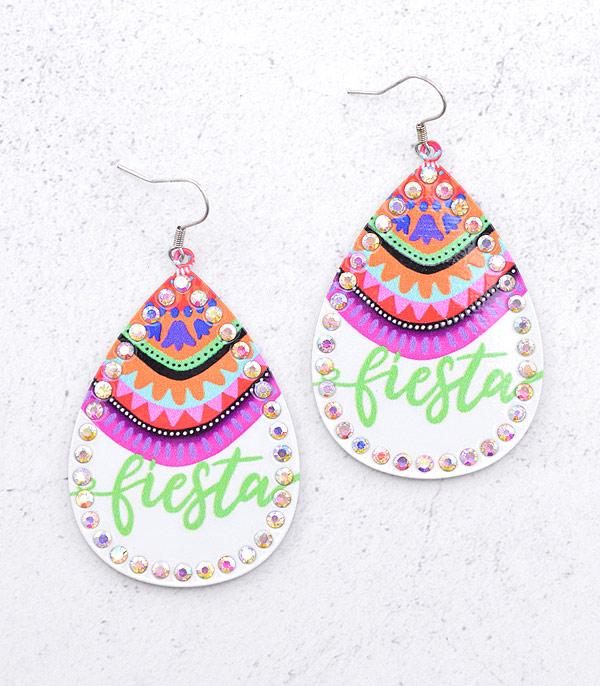 EARRINGS :: WESTERN HOOK EARRINGS :: Wholesale Fiesta Teardrop Earrings