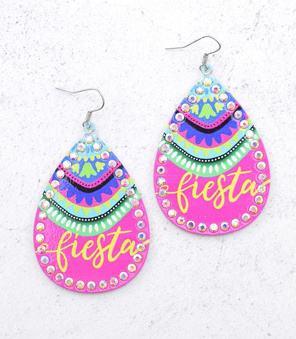 EARRINGS :: WESTERN HOOK EARRINGS :: Wholesale Fiesta Teardrop Earrings