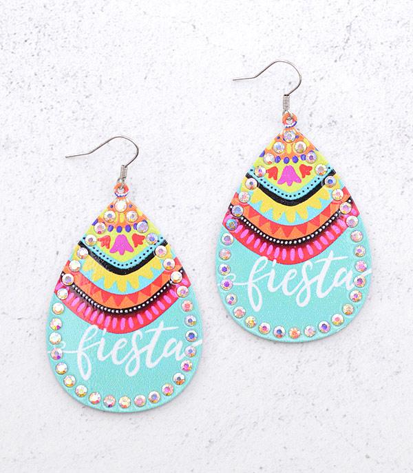 EARRINGS :: WESTERN HOOK EARRINGS :: Wholesale Fiesta Teardrop Earrings