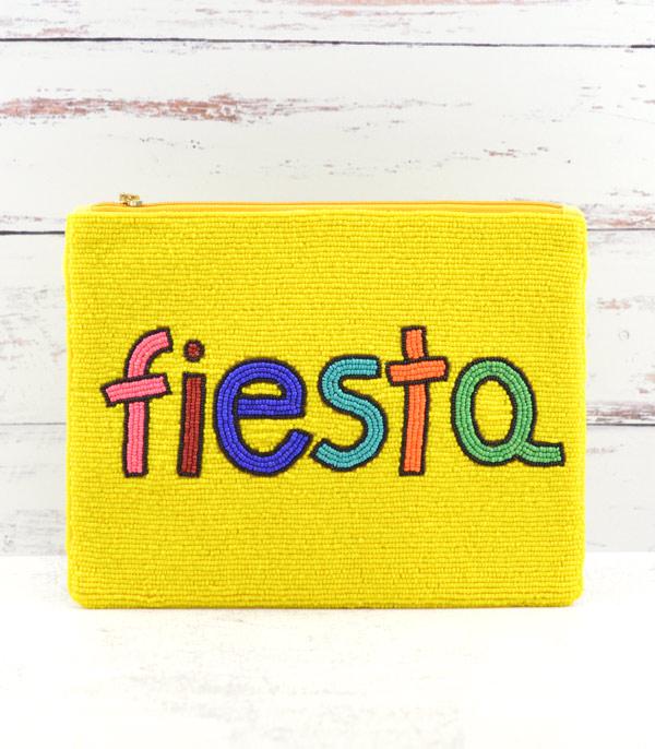 HANDBAGS :: FASHION :: Wholesale Seed Bead Fiesta Clutch Crossbody Bag