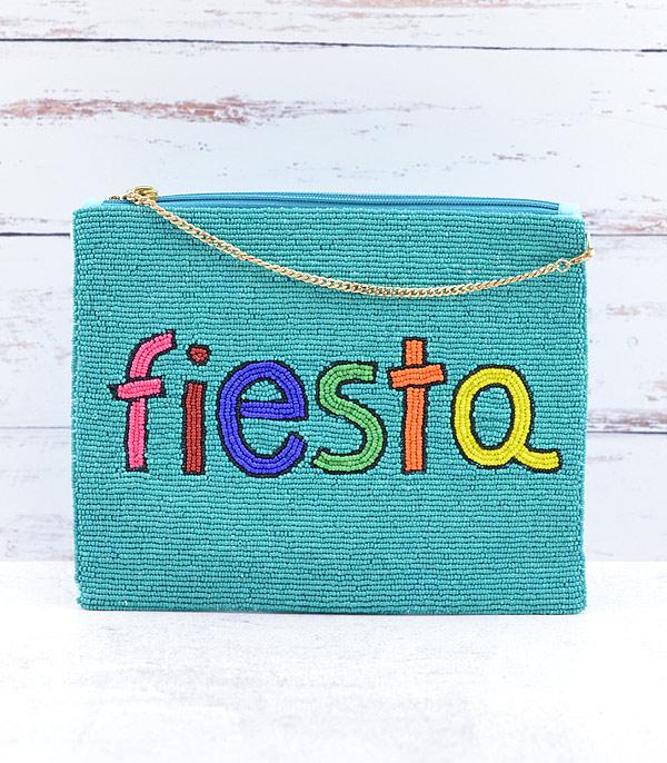 HANDBAGS :: FASHION :: Wholesale Seed Bead Fiesta Clutch Crossbody Bag