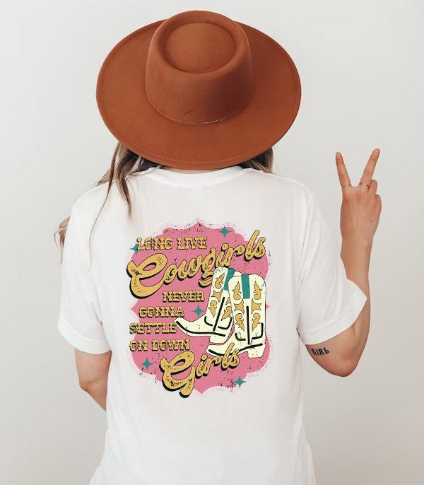 GRAPHIC TEES :: GRAPHIC TEES :: Wholesale Long Live Cowgirls Western Tshirt