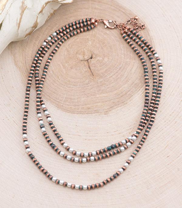 NECKLACES :: TRENDY :: Wholesale Western Navajo Pearl Bead Necklace